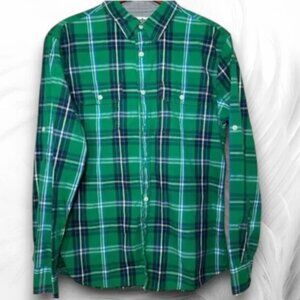 Urban Pipeline Green Plaid Button Up Shirt Men’s Size M Casual